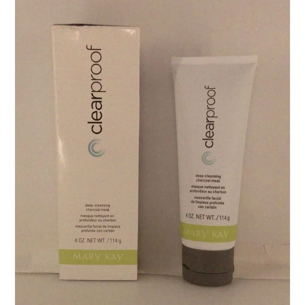 MARY KAY Clear Proof Deep-Cleansing Charcoal Mask 4 Oz Oil-Free Face Mask NEW